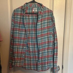 Old Navy Multicolor Plaid Shirt